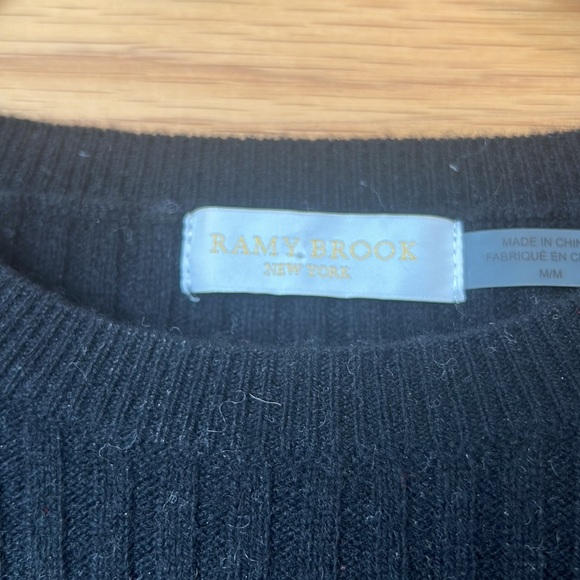 Ramy Brook Puff Sleeve Cashmere Sweater - Picture 2 of 3